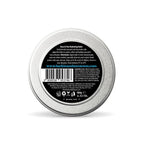 Balm tin with label on a white background