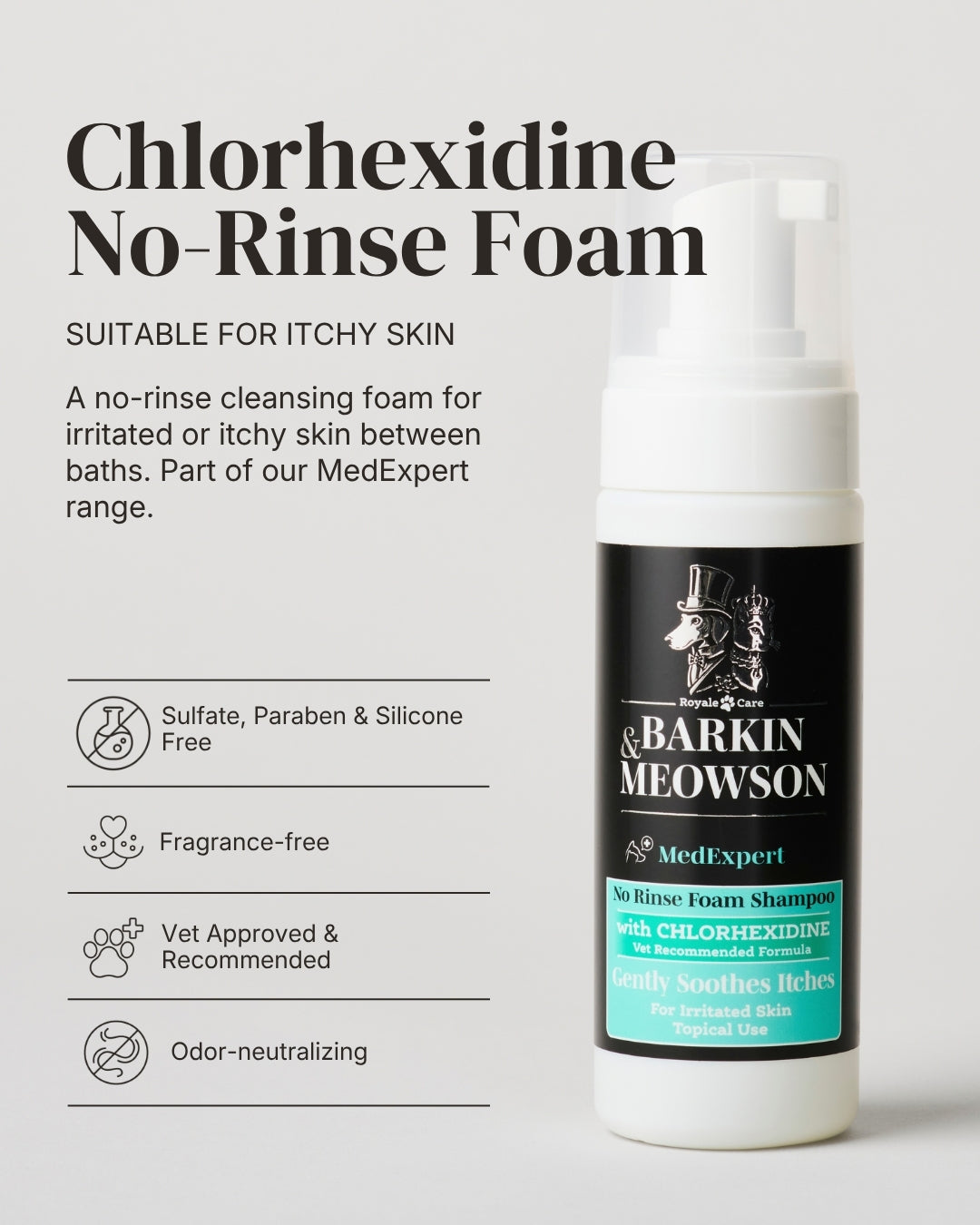 Chlorhexidine Dry Foam Shampoo