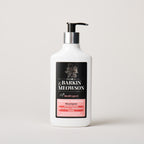 Bottle of Barkin & Meawson shampoo on a white background