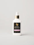 A white spray bottle of & Barkin Meowson stress relief spray with a gold collar and a black label featuring a pink 'Lavender' accent, set against a light gray background.