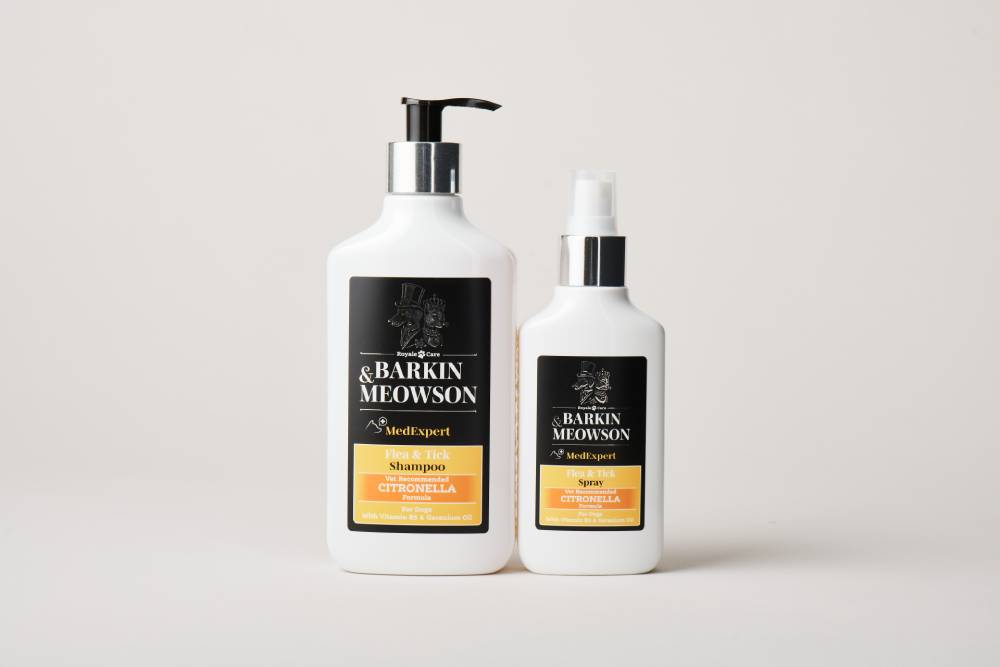 flea and tick shampoo with spray