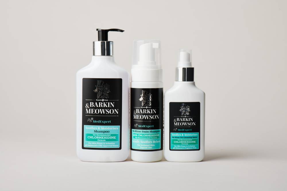 shampoo, conditioner, and spray